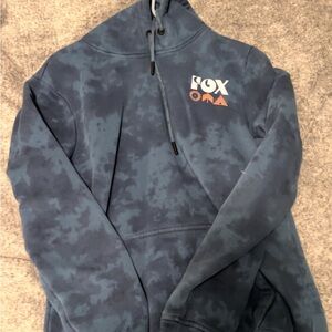 Fox Navy Tie-Dye Pullover